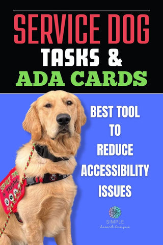 service dog ada cards