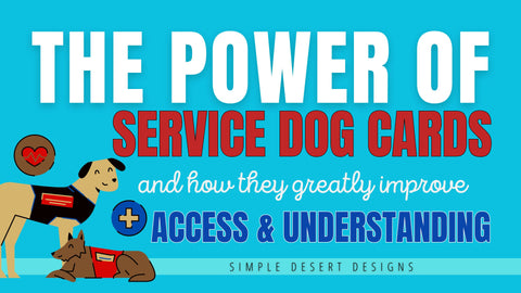 service dog cards for people with disabilities