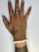 Upload image to gallery, White Agate Bracelet
