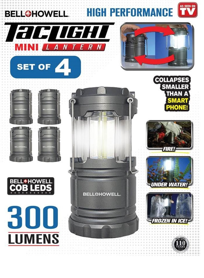 Bell + Howell 4-pack Warm Light Portable Lantern - 22642642