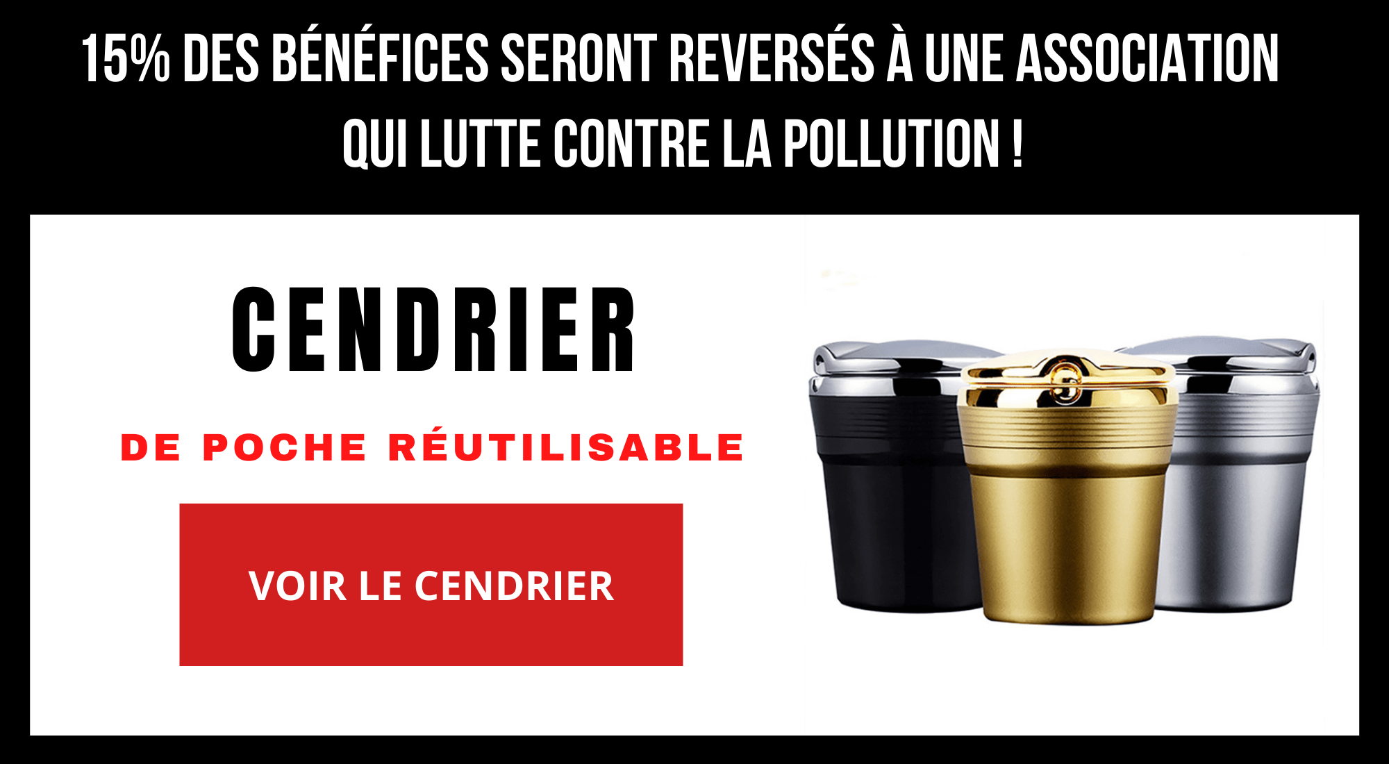Une action marketing écolo avec ces cendriers de poche anti pollution