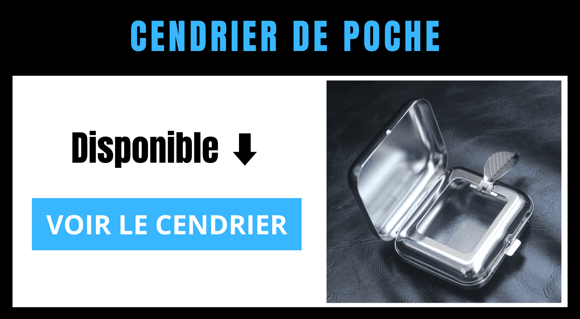 CENDRIER PORTABLE