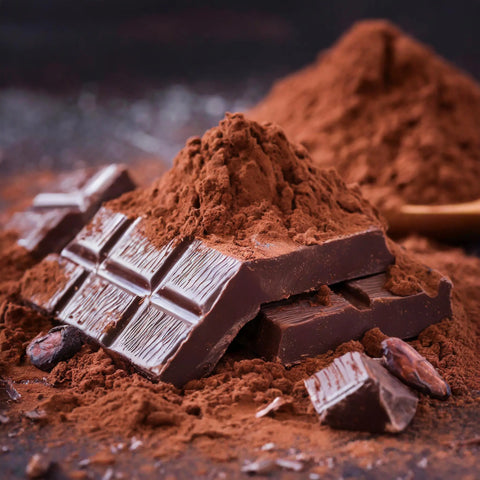Photographie de chocolat noir pouvant être utilisé comme aphrodisiaque naturel