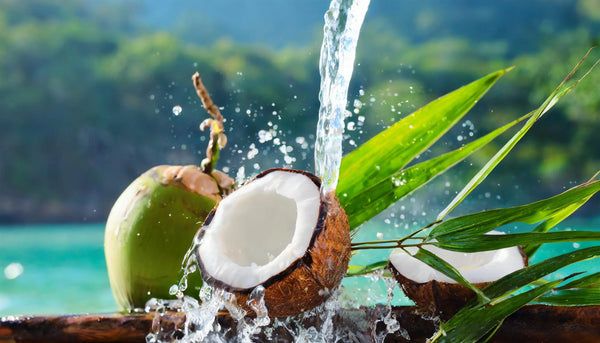 l'eau de coco une boisson alcaline pour réduire les brulures d'estomac