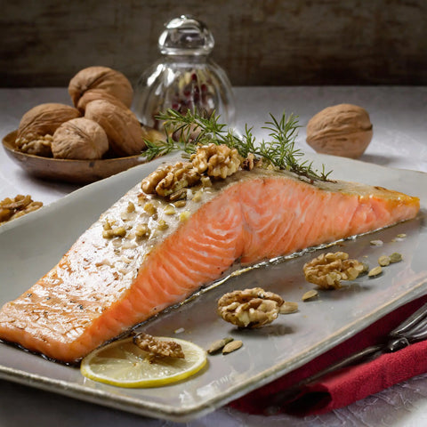saumon et noix une excellent source naturelle d'omega 3
