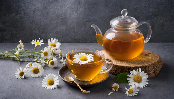 le thé à la camomille est d'une grande efficacité pour combattre les brulures d'estomac