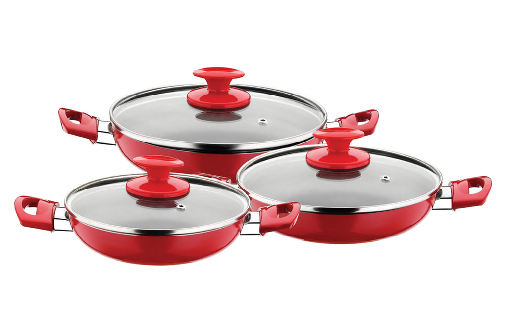 Motto 4-Pieces Detachable Handle Pan & Pots With Lids Cooking Set