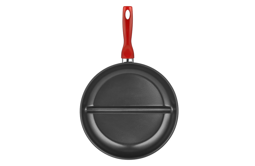 Otantik | Pots and Pans| Non-Stick 11” Square Grill Pan Cast Aluminum - Griddle Pan with Pour Spouts - Ceramic Marble Coating - Cool Handle - PTFE 