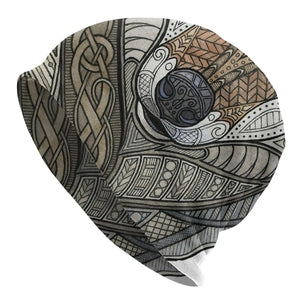 Wolf Norse Mythology Thor Odin Freyja Freyr Loki Yggdrasil Autumn Female Thin Beanies Double Used Cycling Bonnet Hats - Wish and Love Farms 