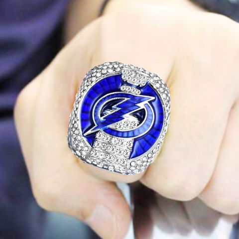 Tampa Bay Lightning 2020 NHL Stanley Cup Champions Aminco Spinning Keychain  