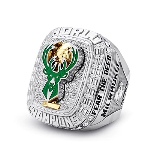 Milwaukee Bucks NBA Championship Ring and Pendant Replica Set