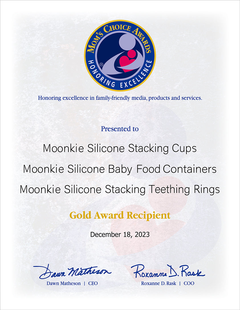 Mom’s Choice Awards®️ Gold Recipient Certificate for Moonkie