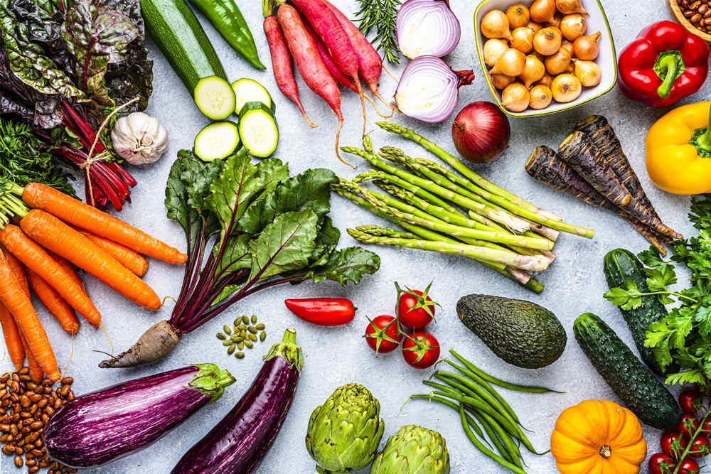 Fresh healthy organic vegetables