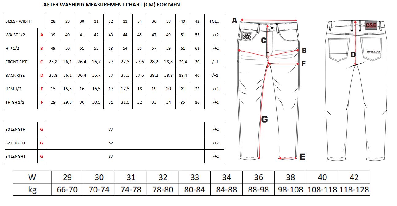 Cipo Baxx Men's Cargo Pants Slim Fit Jeans Pants Jogger Biker Style ...