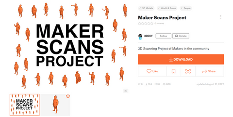 Maker Scans project website