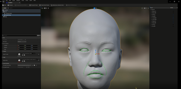Unreal Engine Analysis (with Metahuman Identity)