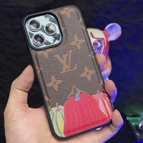 Premium LV Leather IPhone case