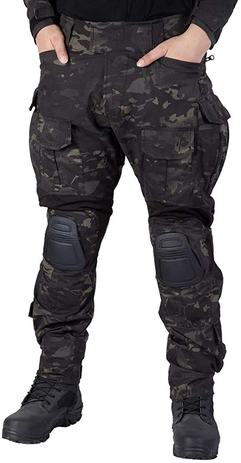 IDOGEAR G3 Combat Pants Multicam Trousers with Knee Pads for Men Tacti ...