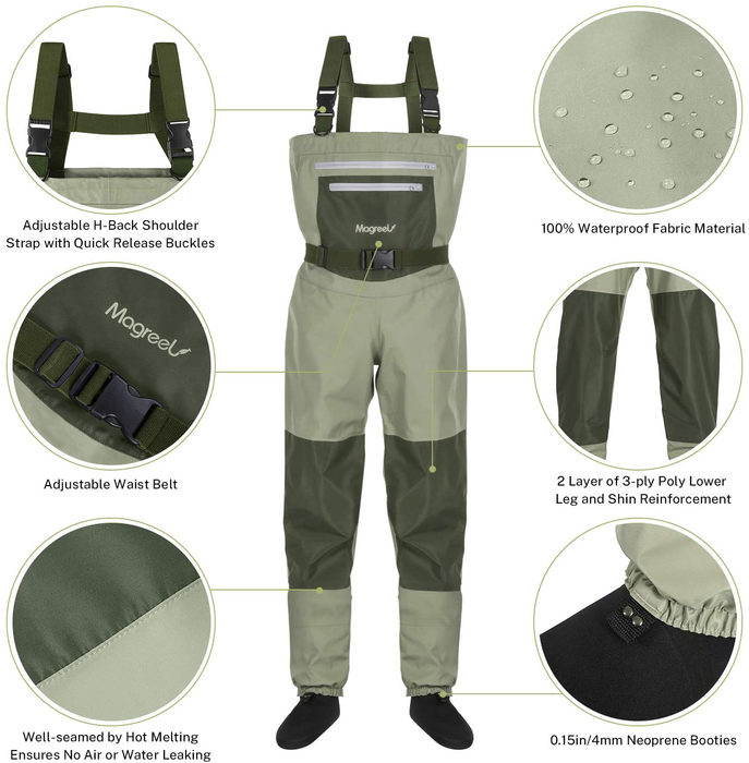 magreel neoprene chest waders