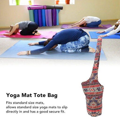 Hemp Yoga Mat Bag Yoga Mat Carrier Full-Zip Eco Friendly Exercise Yoga Mat  Carry Bag with Storage Pockets