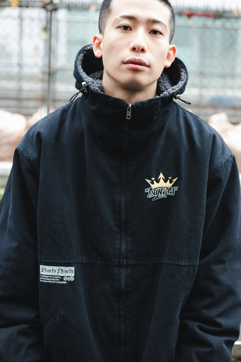 King Logo Hooded Work Jacket – YZ