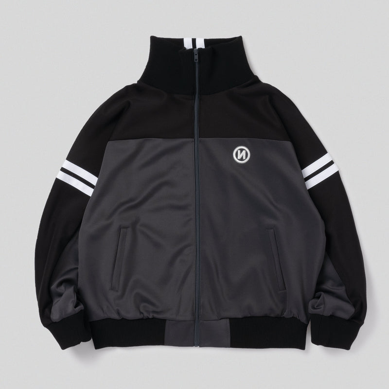 フラワーB ブルーグレイ N logo track jacket 9090s - 通販 - www