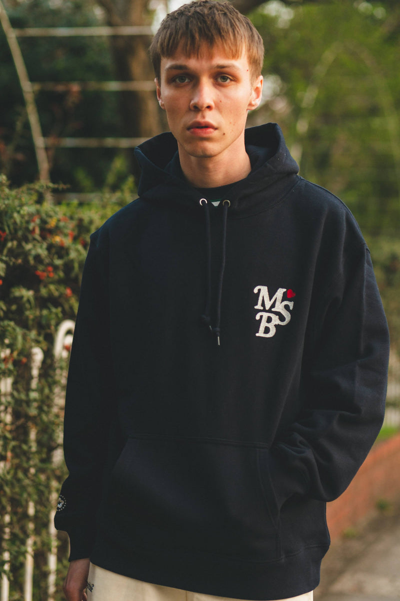 MSB heart logo stitch hoodie 新品L アッシュグレー | ochge.org