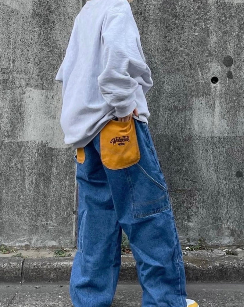 WudgeBoy color pocket denim pants 適当な価格 sandorobotics.com