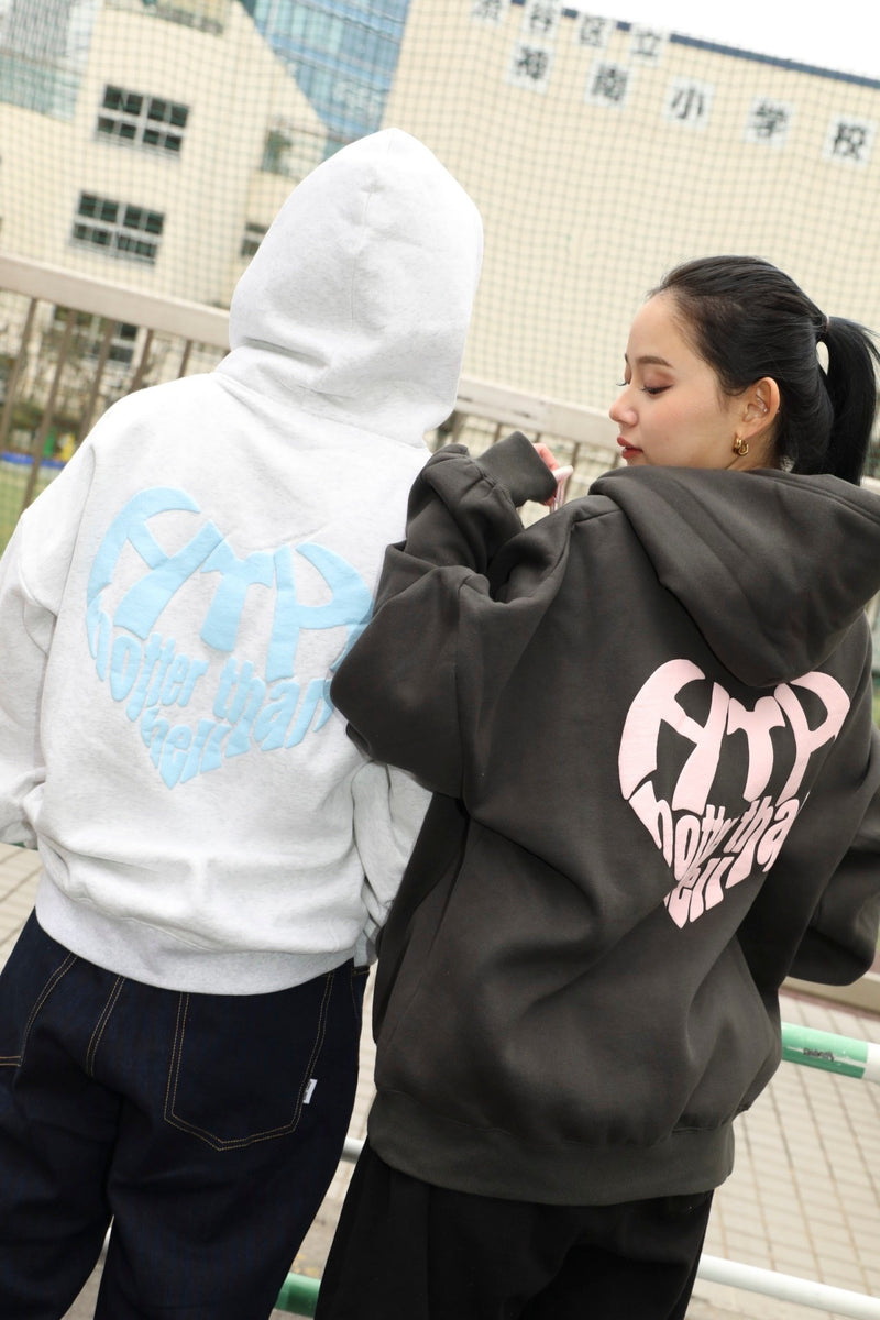 HTH HEART LOGO HOODIE グレー 価格は安く sandorobotics.com