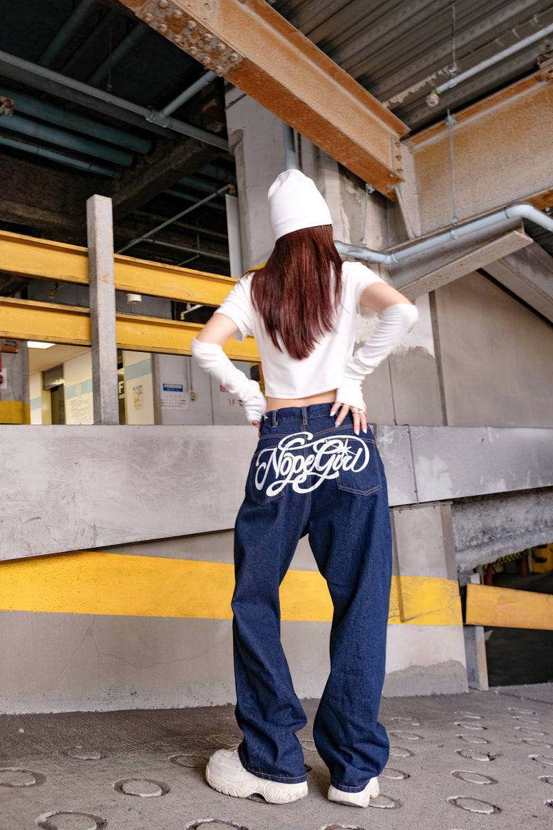 Nope girl Paint Denimpants – YZ