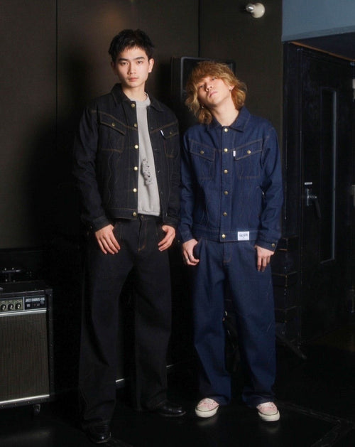 BADWAYバッドウェイ Wave Classic denim セットアップL-