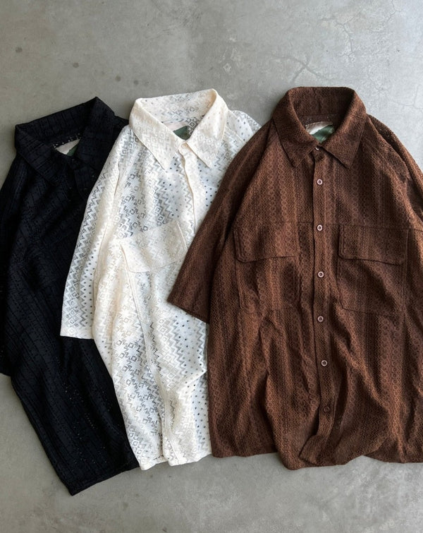 【即日発送】ballsy brothers sheer shirt 白 M