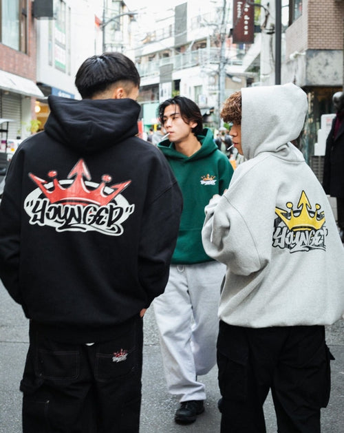 9090 younger song King Logo Hoodie パーカー