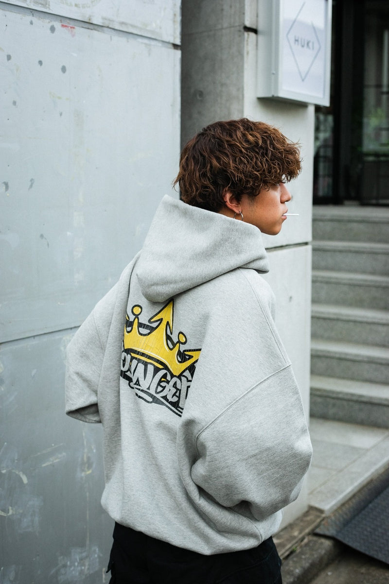 9090 king logo hooded work jacket-