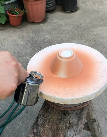 Spraying Glaze