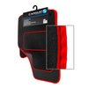 View of a collection of Tailored car mats, specifically Simple Order Form Tailored Car Mats