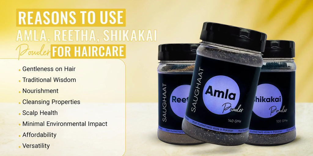 Benefits of Amla Reetha and Shikakai