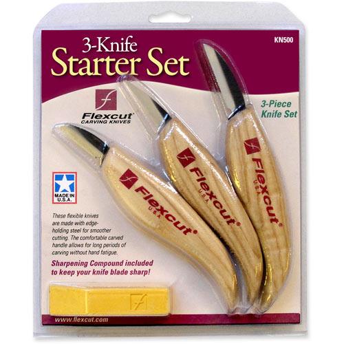 Flexcut KN500 3-Knife Starter Set