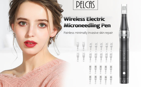 PELCAS microneedling pen for scar, wrinkes and skin care