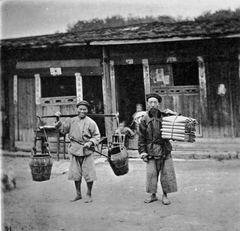 Chinese Coolies Carrying Their Burdens