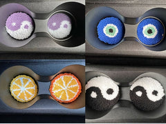 Car Coasters punch needle handtufted, mug holders