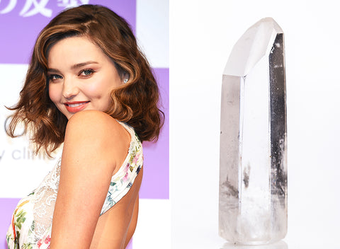 Miranda Kerr and her quartz stone love