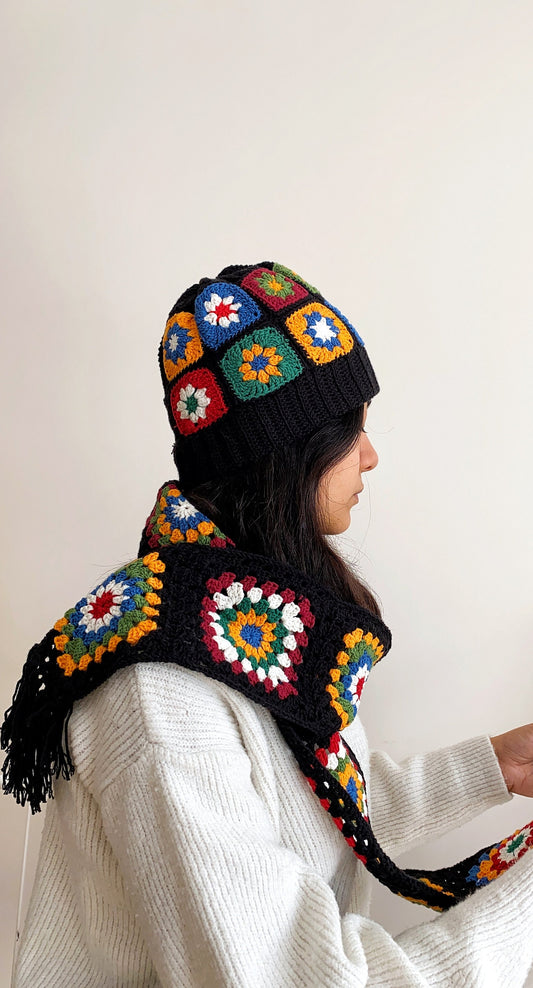 Crochet Granny Square Scarf – Passion Jewelz Studio
