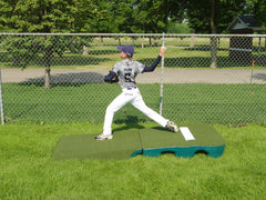 bullpen mound, artificual turf covered, pitching practice, easy to move-set up