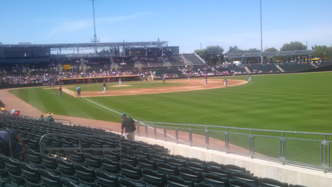 fan view of Oaklands A's game in Phoniex AZ 2015