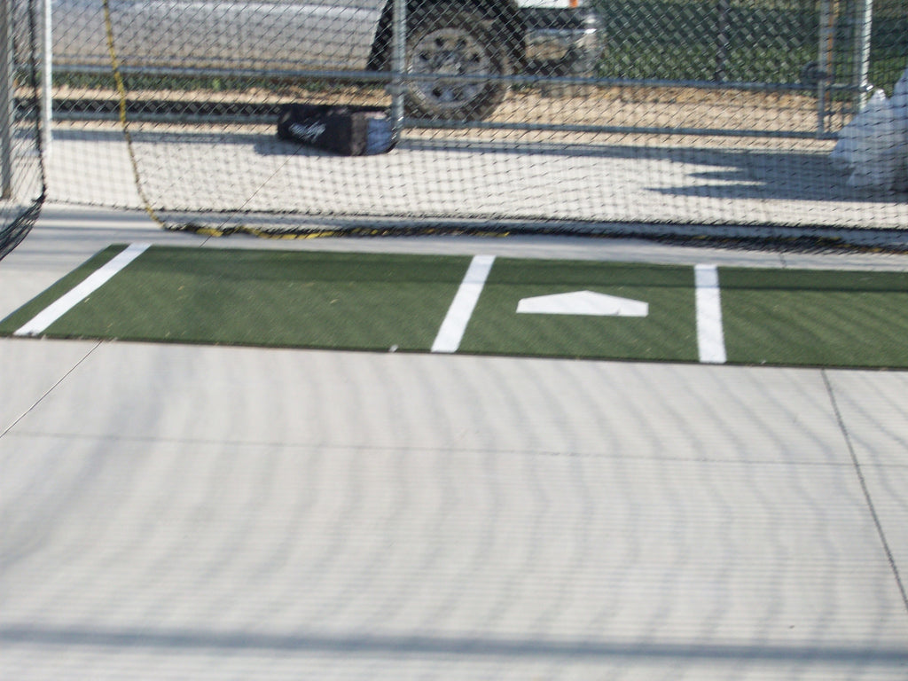 Stance Mats With Batting Lines And Home Plates Batco Batting Cages