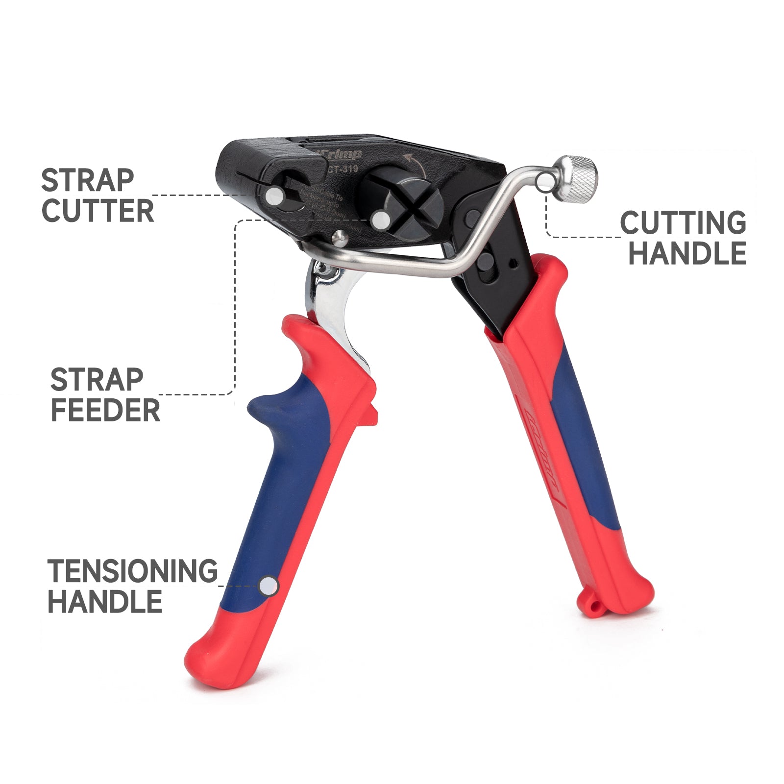 WCT-319 Stainless Steel Cable Tie Gun for Fastening & Cutting up to 19mm SS Zip Ties - Image 6