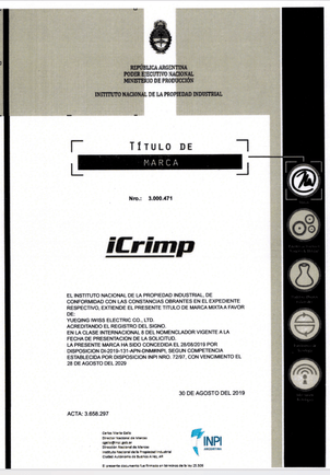 iCrimp Brand in Argentina