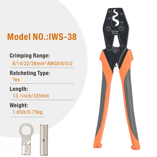 IWISS Wxs255 Wire Rope Crimper for Crimping Fishing Lines up to 2