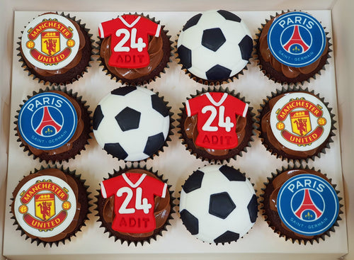 Football Cupcakes (Box of 12)